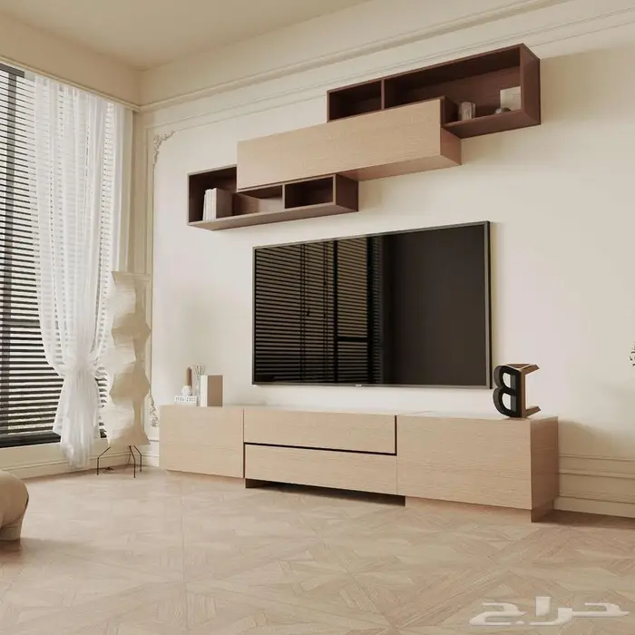 طاولة تلفاز يمكن اخذها مع الرف العلوي او بدون 8