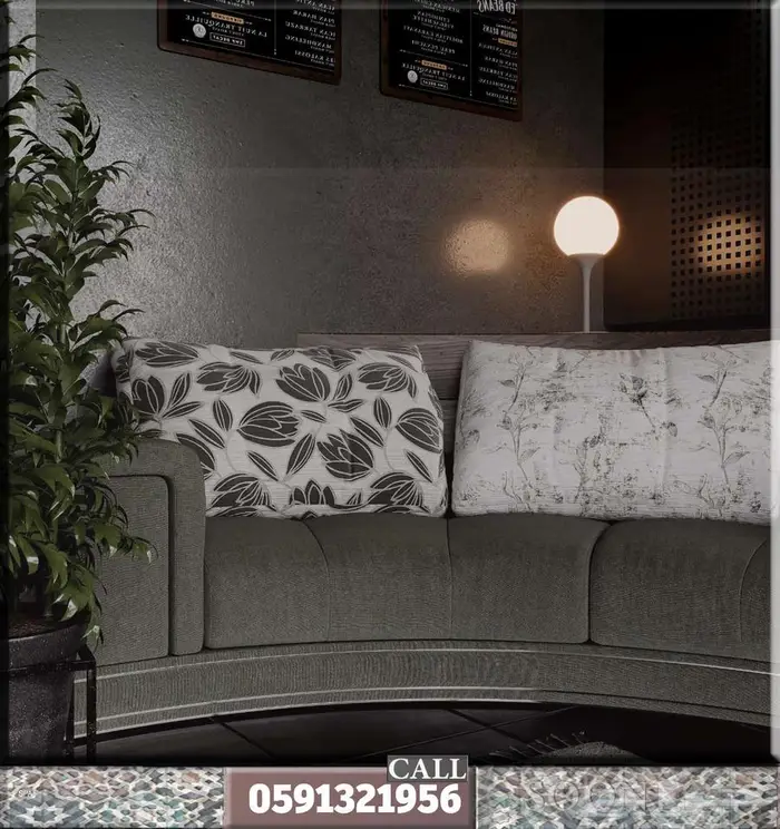 سبا كافيه محل تصميم أثاث داخلي كاونتر تصميم وتخطيط هندسي بوث 45