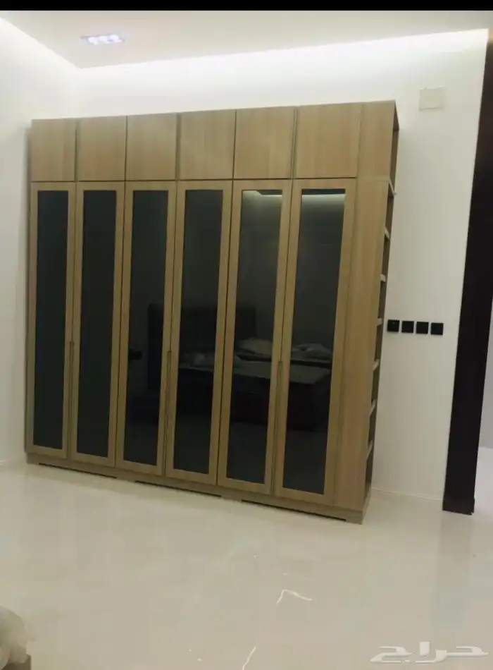 دولاب تسريحه سرير كم دينا باب خشب جديد 4