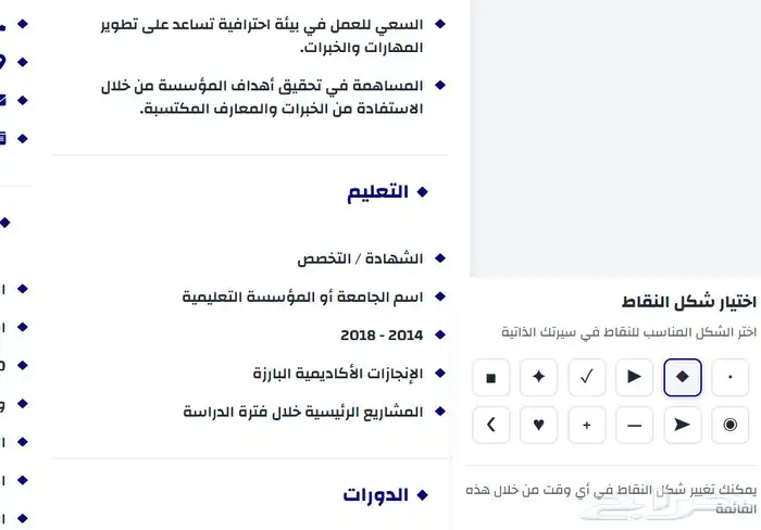تصميم سيرة ذاتية احترافية ATS 0