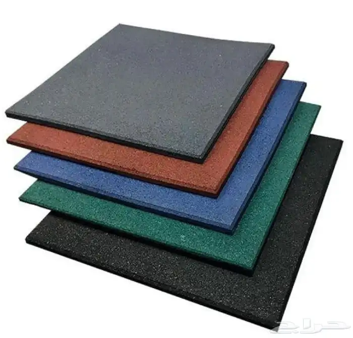 بلاط مطاطي مربعات 1