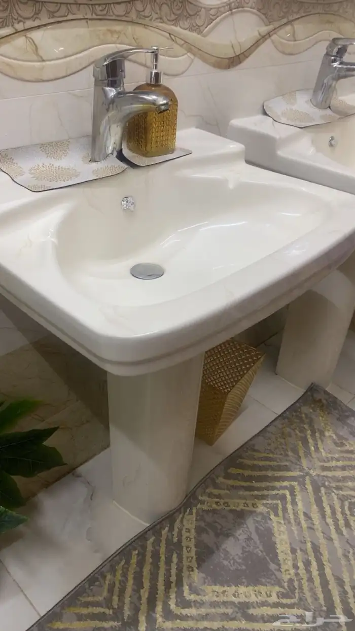 غساله يدين رخام ثنتين نظيفه جدا 0