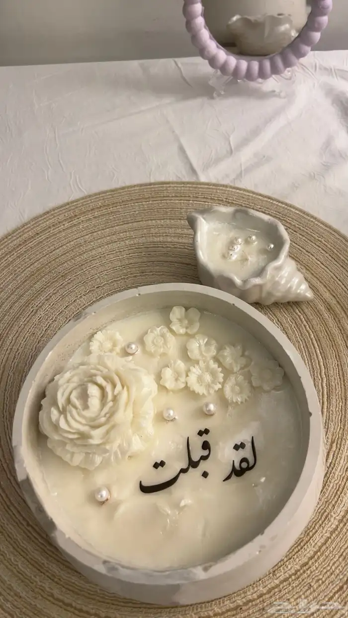 شموع عطرية بقوالب الجبس 3