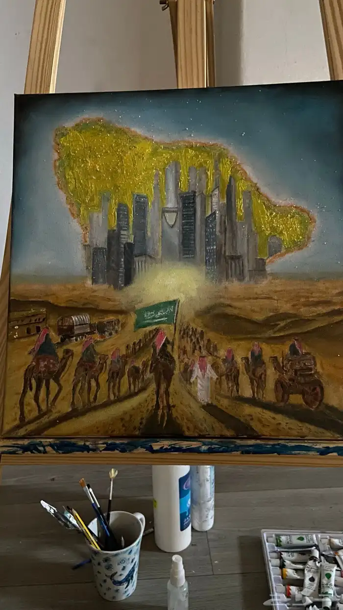 لوحة فنية رسم يدوي 0