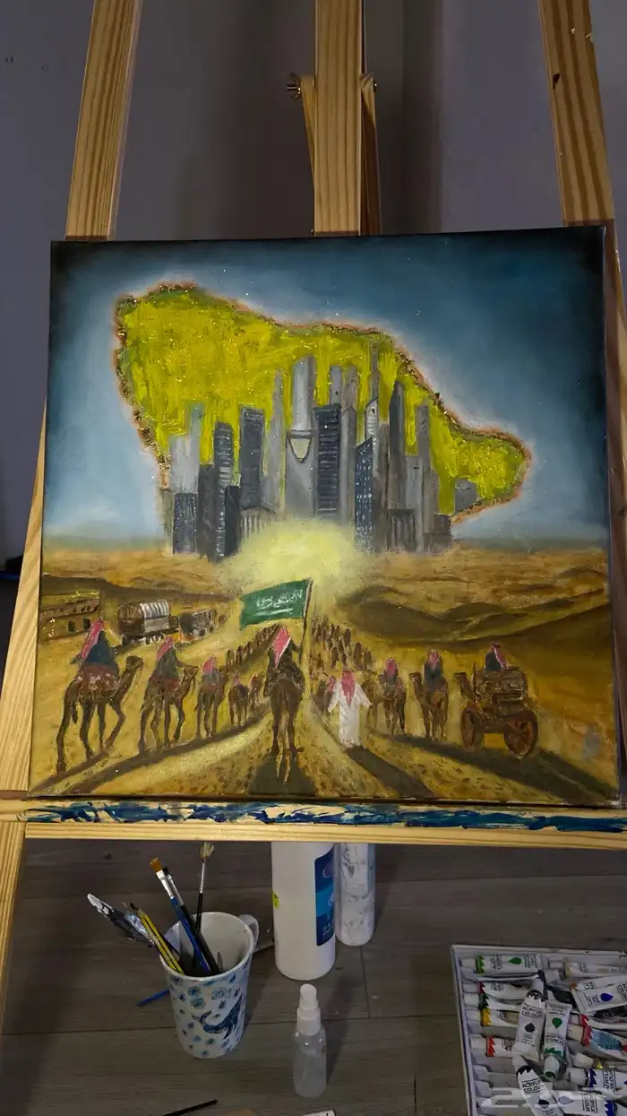 لوحة فنية رسم يدوي 1
