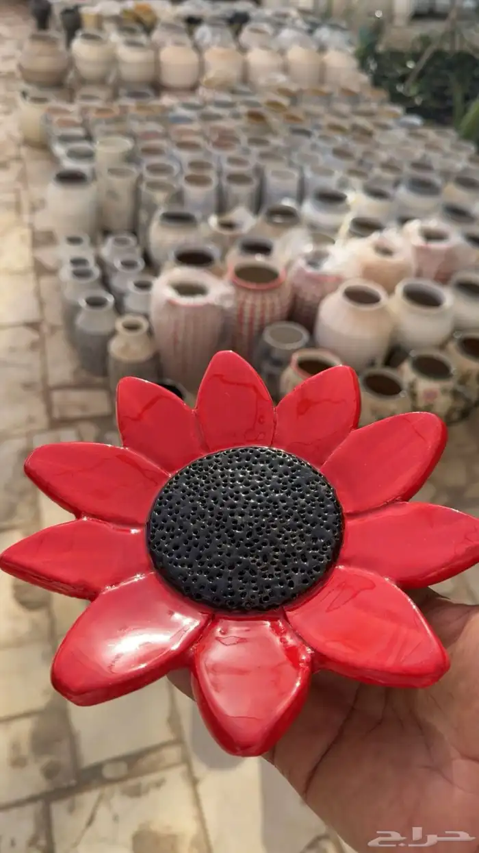 اصايص فخار سراميك طاولات خشب وكراسي خشب 5