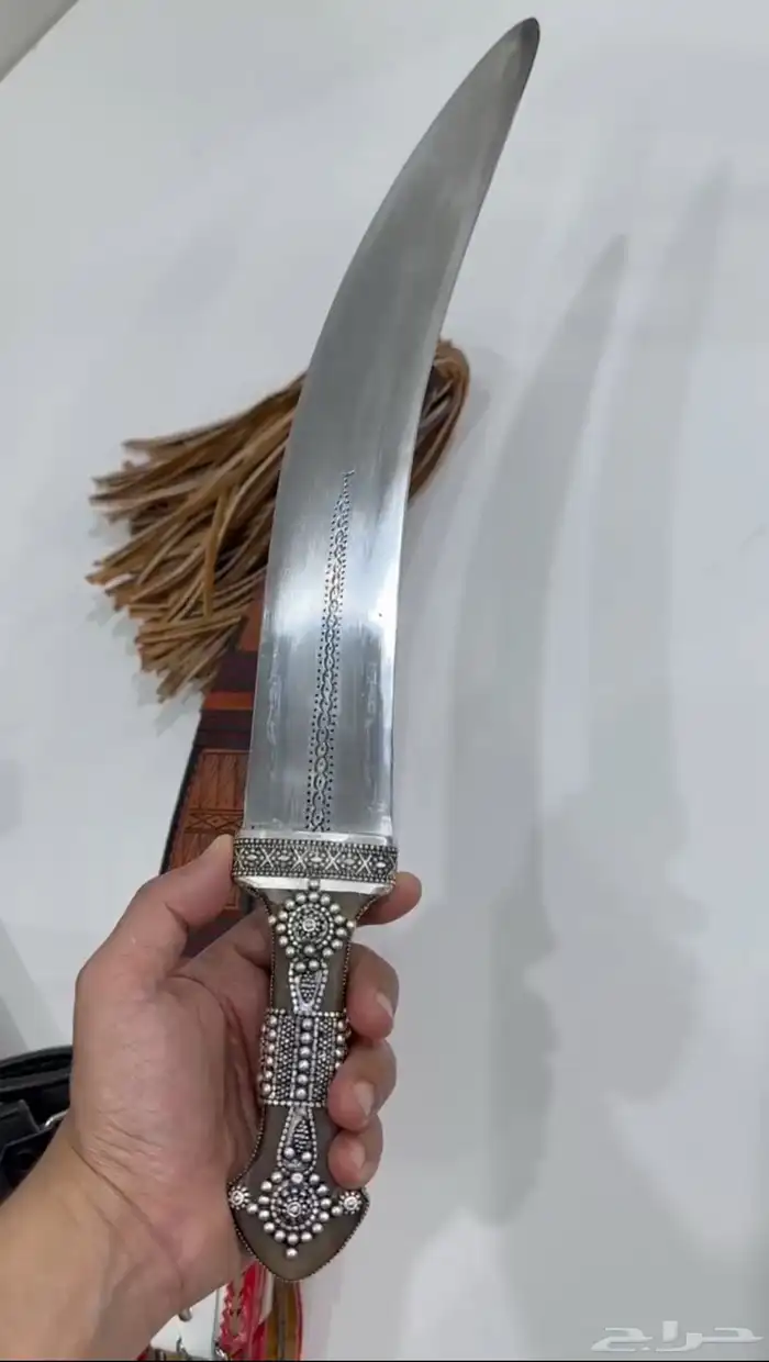 جنبيه قرن بهيص فضه عيار 925 4