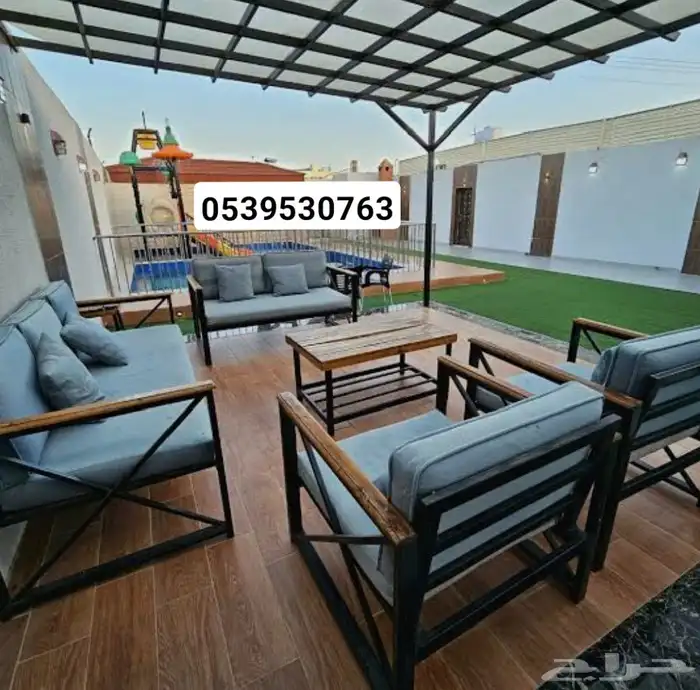 جلسة خارجية للحدائق وللاسترخاء مودرن 0