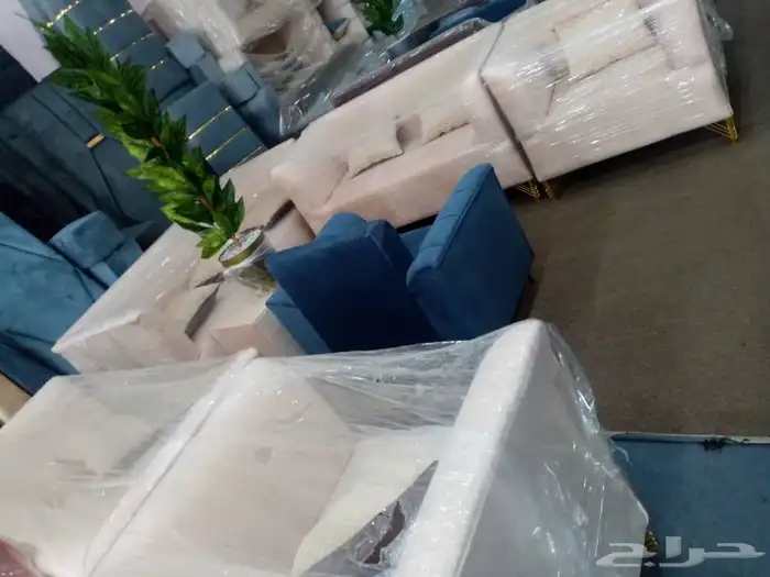 مجالس كنبات جاهزه مقاس 4في5زاويتين و باطرمه جاهز مقاس 4في5زا 34