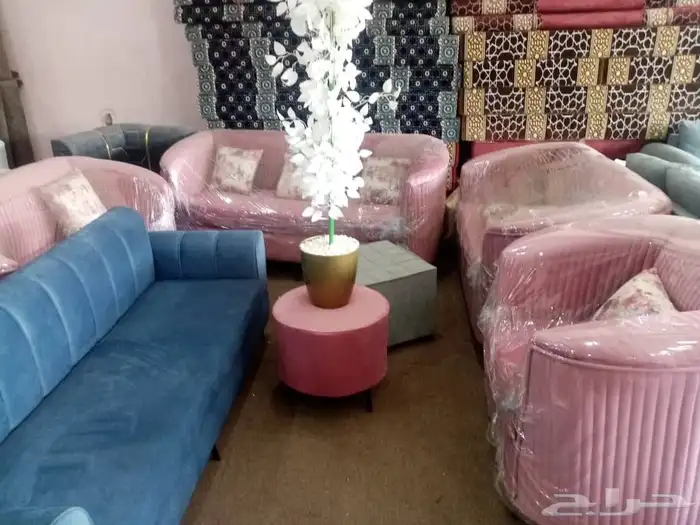 مجالس كنبات جاهزه مقاس 4في5زاويتين و باطرمه جاهز مقاس 4في5زا 32