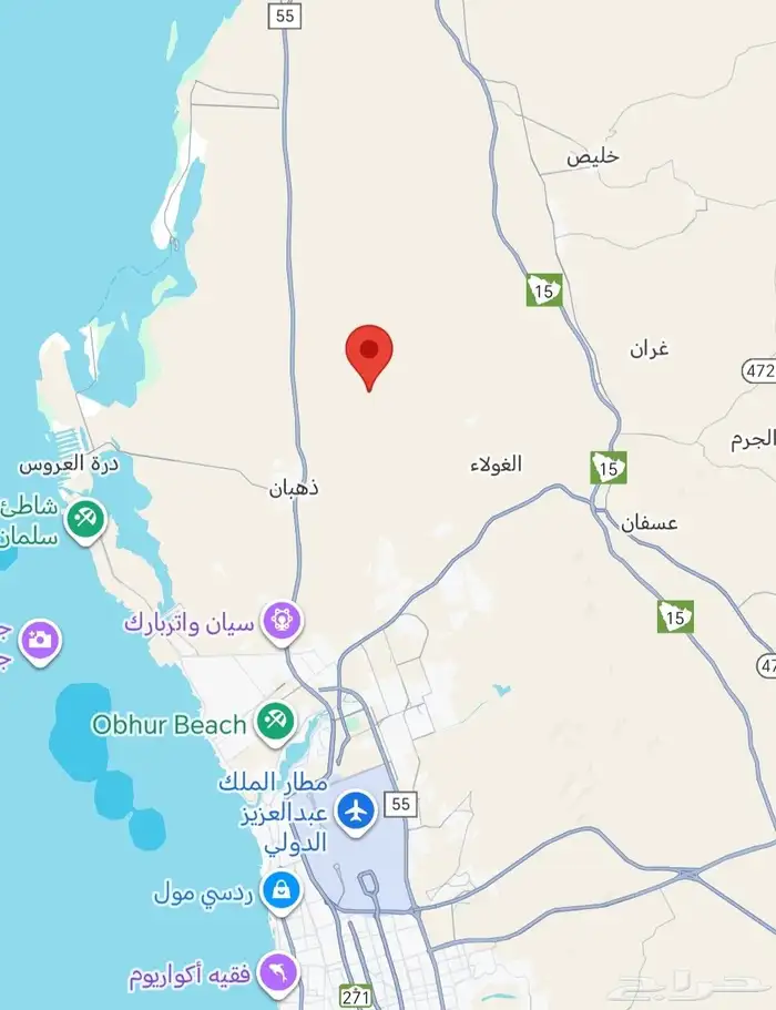 أرض للبيع في جده مخططات طيبه الفرعيه الندى 0