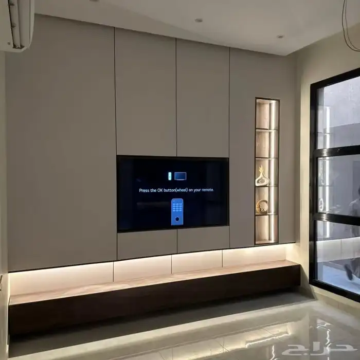 ديكورات داخليه ديكور شاشة التلفاز 2