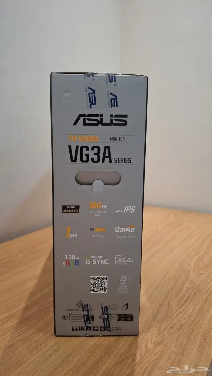 شاشة ASUS TUF 2K استعملتها مرة وحدة فقط مع ضمان من جرير 1