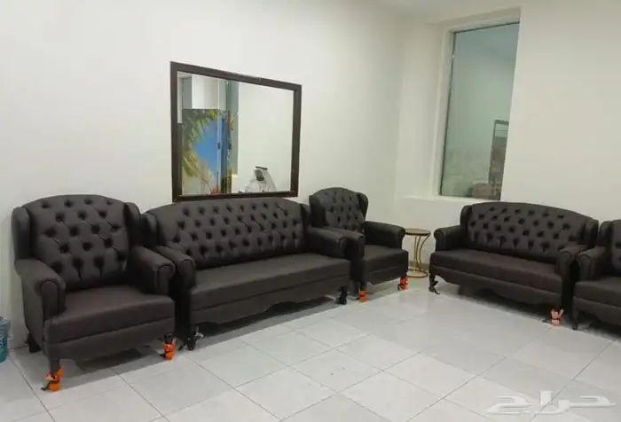 مكتبي كنب جلد فخم جديد سعر الجمله 7