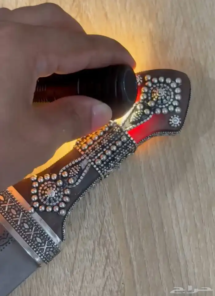 جنبيه قرن بهيص فضه عيار 925 3