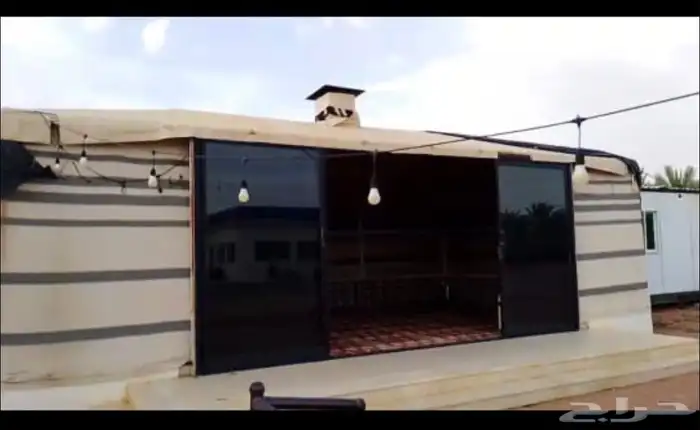 حديد بيت شعر مع الباب ومروحة شفط 2