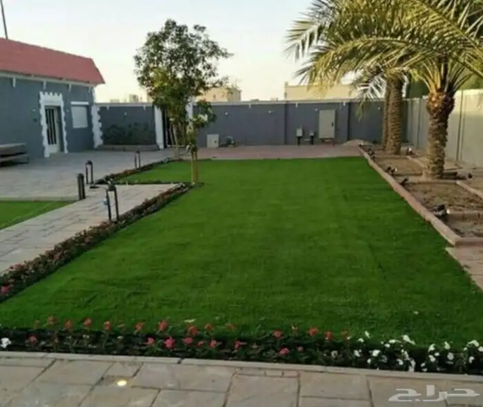 تنسيق حدائق وتيل طبيعي ولا صناعي والحوض زراعيه والنباتات 6