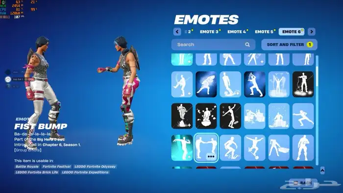 حساب فورت نايت السيزون الثاني والثالث والرابع وطور الزومبي 9