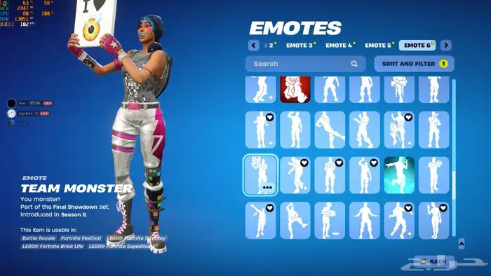 حساب فورت نايت السيزون الثاني والثالث والرابع وطور الزومبي 13