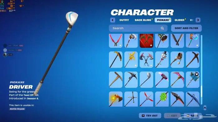 حساب فورت نايت السيزون الثاني والثالث والرابع وطور الزومبي 32