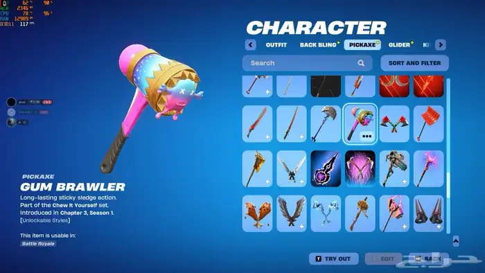 حساب فورت نايت السيزون الثاني والثالث والرابع وطور الزومبي 30