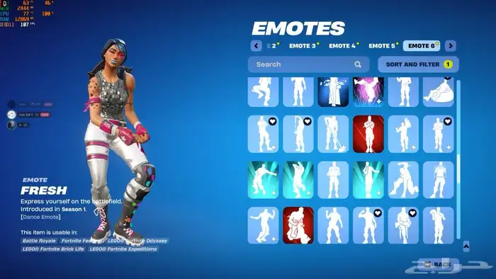 حساب فورت نايت السيزون الثاني والثالث والرابع وطور الزومبي 12