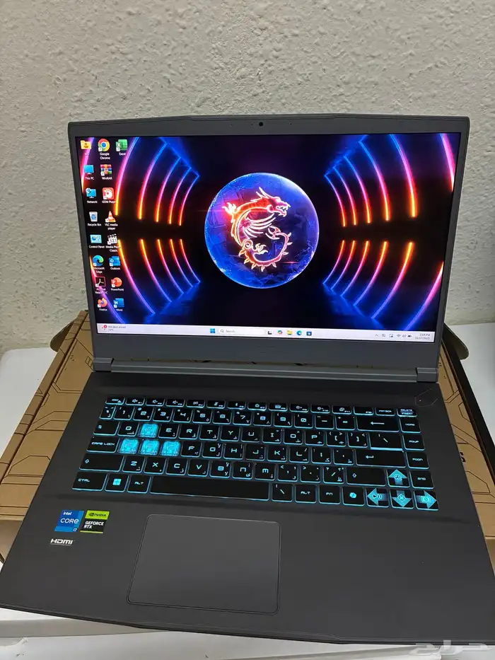 لابتوب قيمنج وتصاميم Msi Thin 15 معالج Core i7 6
