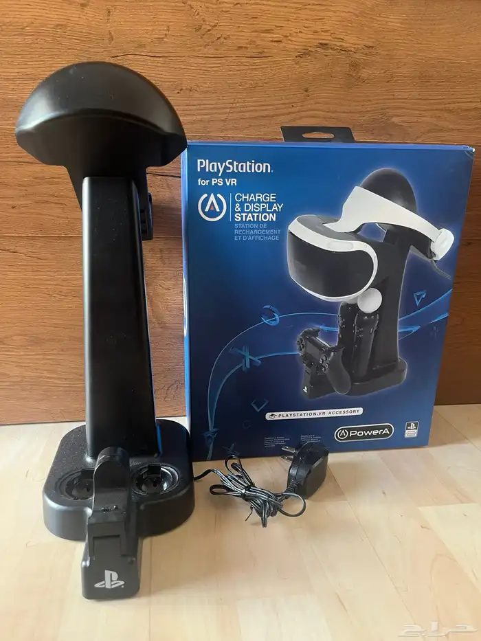 قاعدة شحن بلاستيشن لاكسسوار ال VR مع شاحن يد 0