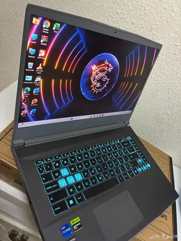 لابتوب قيمنج وتصاميم Msi Thin 15 معالج Core i7 7