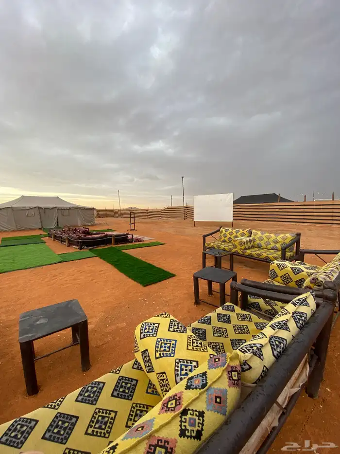 مخيمات قسمين للبيع بجميع محتوياتها 0