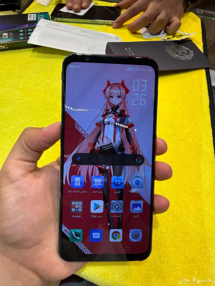 ردمجيك G5 . 256 قيقاء اموره طيبة فيه كسر فالظهرية 12