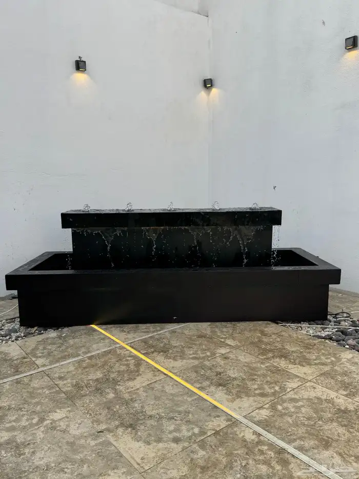 نوافير وشلالات فيبر جلاس متنقله تقدر تتكم في المقاس ولون 5