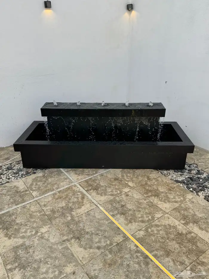 نوافير وشلالات فيبر جلاس متنقله تقدر تتكم في المقاس ولون 3