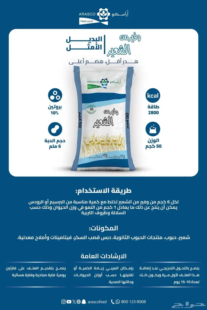 اعلاف ولوازم الاغنام متوفر توصيل 1