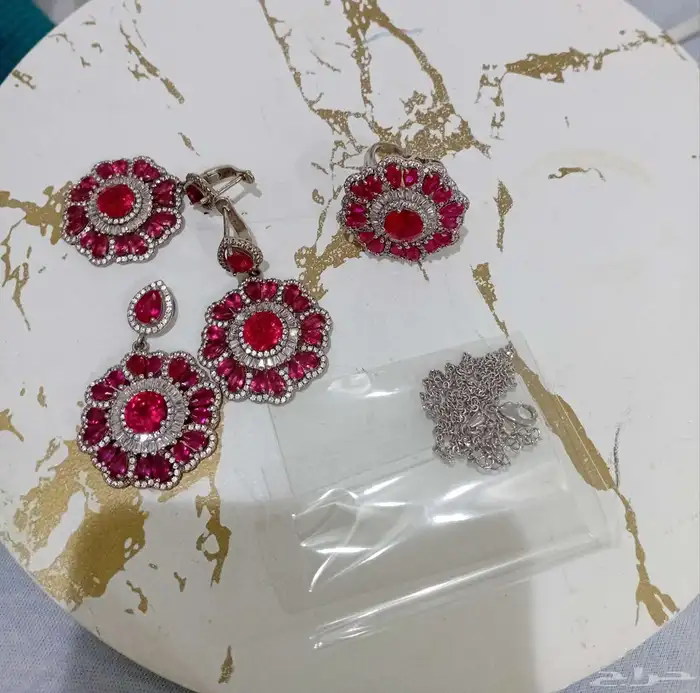 طقم فضه كامل وخاتم فضه 4