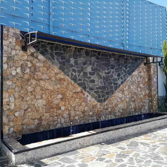 كوخ خشبي مشبات رخام حديثة شلالات نوافير غرف تراثية 0