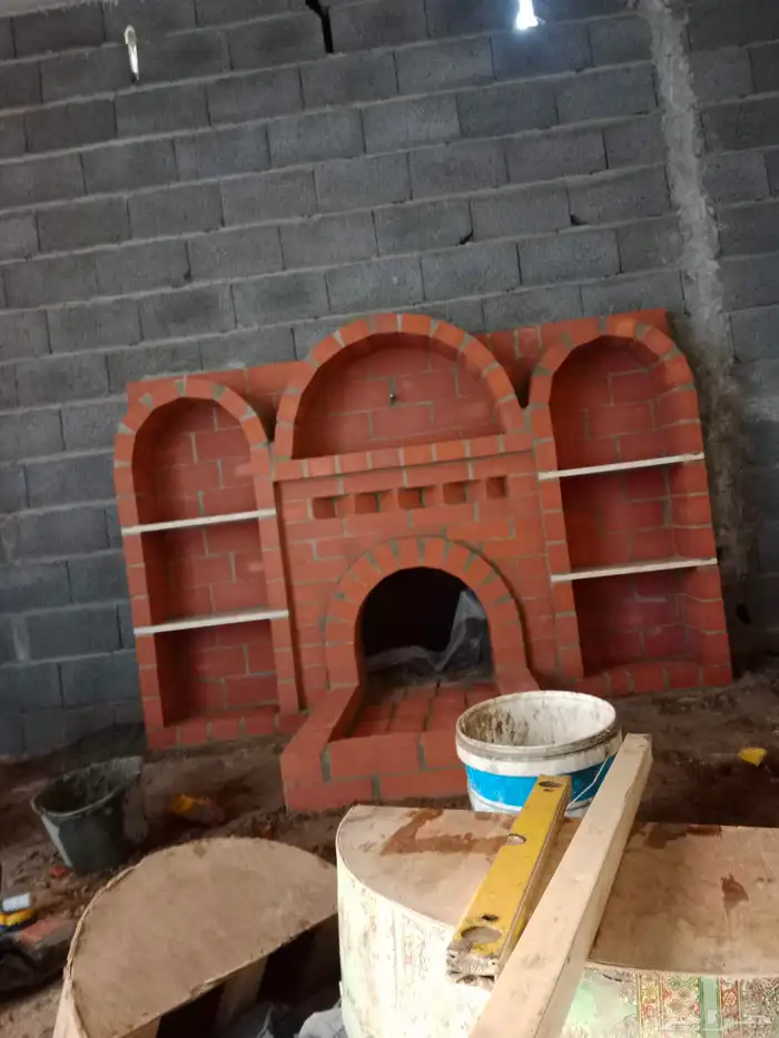 بيوت شعر مشب نار مشب رخام قرميد جمالون تلبيس قماش 0