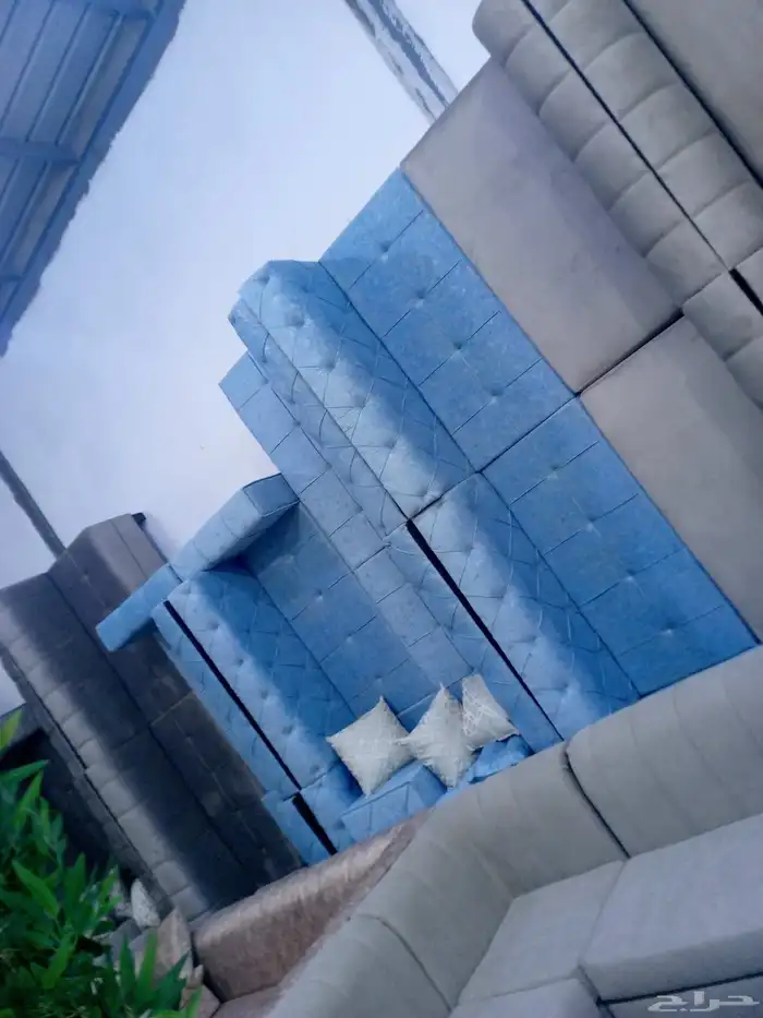 مجالس كنبات جاهزه مقاس 4في5زاويتين و باطرمه جاهز مقاس 4في5زا 42