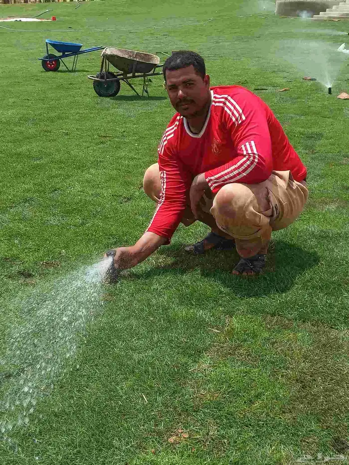 ثيل طبيعي توريد وتركيب شبكه ري اتوماتيك وعشب صناعي وشلالات 0