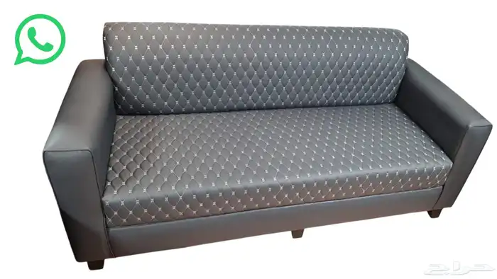 مكتبي كنب جلد فخم جديد سعر الجمله 3