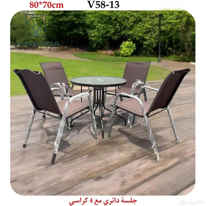 جلسات حديقة خارجية .. جلسات كوفي وشاليهات 21