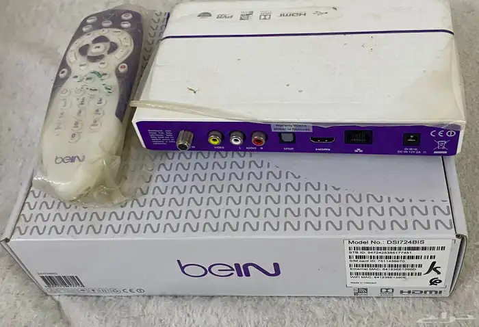 رسيفر بي ان اردني نظيف مع كرتونه 0