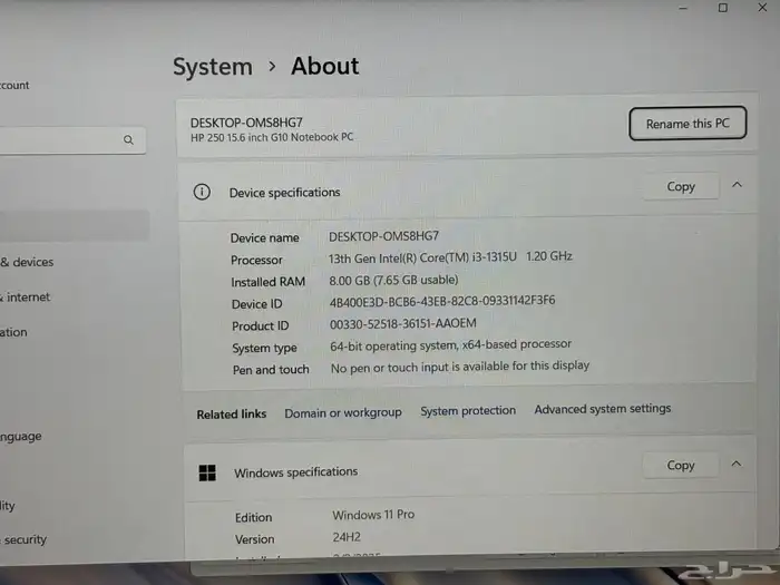 لابتوب للبيع مستخدم اسبوع 13