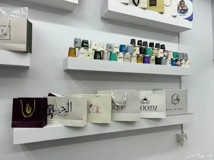 بوكس عبايات لوقو جلد ليبل قماش كروت ستكرات 6