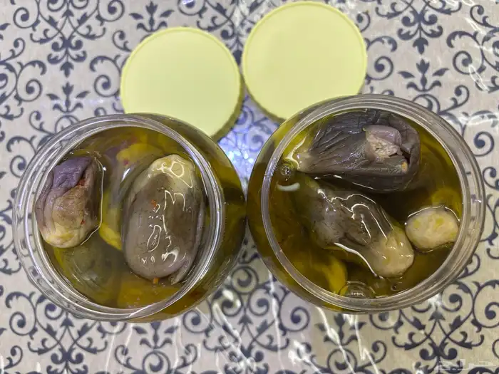 مكدوس سوري من ايدي سوري نظيف ومحشي اكسترا جوز 1 كيلو ب 65 3