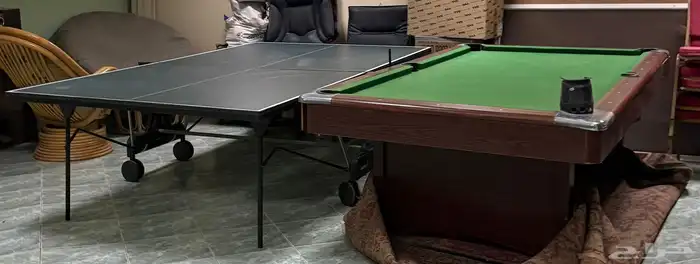 طاولة تنس و بلياردو 0