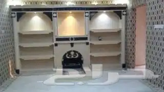 كوخ خشبي مشبات رخام حديثة شلالات نوافير غرف تراثية 17