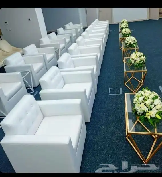 تأجير جلسات شعبيه تراثية كنب معارض كنب بيج قماش كراسي ملكي 2