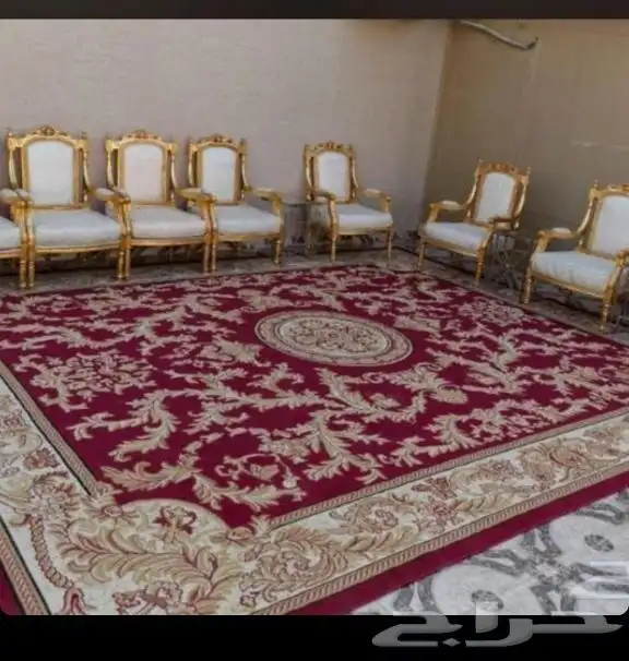 تأجير جلسات شعبيه تراثية كنب معارض كنب بيج قماش كراسي ملكي 8