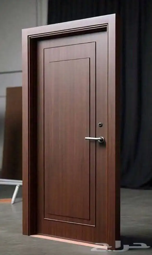 ابواب كبس خشب سويدي ابلاكش مع حلق مع بويا مع التركيب بدون كي 3